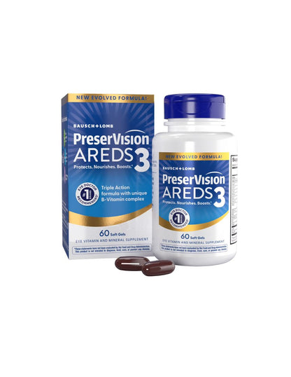 Vitaminas Oculares PreserVision AREDS3 60 Cápsulas