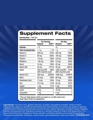 Vitaminas Oculares PreserVision AREDS3 60 Cápsulas
