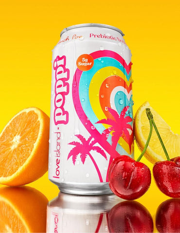 Soda Prebiótica Poppi Punch Pop 12 latas de 355 ml