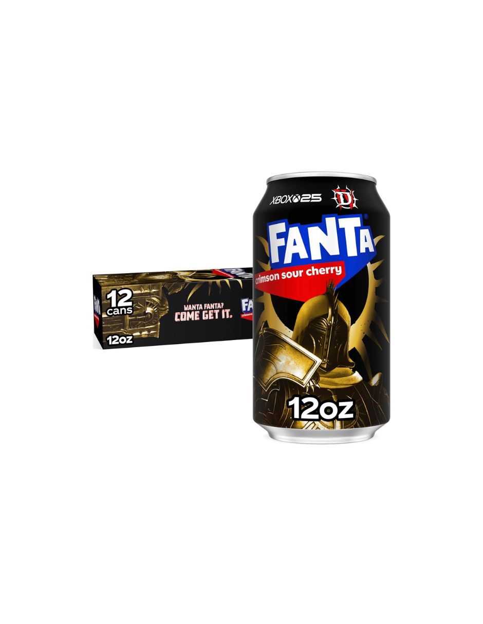 Refresco Fanta Cereza Agria Edición Limitada 12 latas de 355 ml