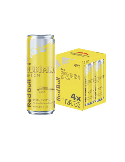 Bebida Energética Red Bull Summer 4 latas de 355 ml