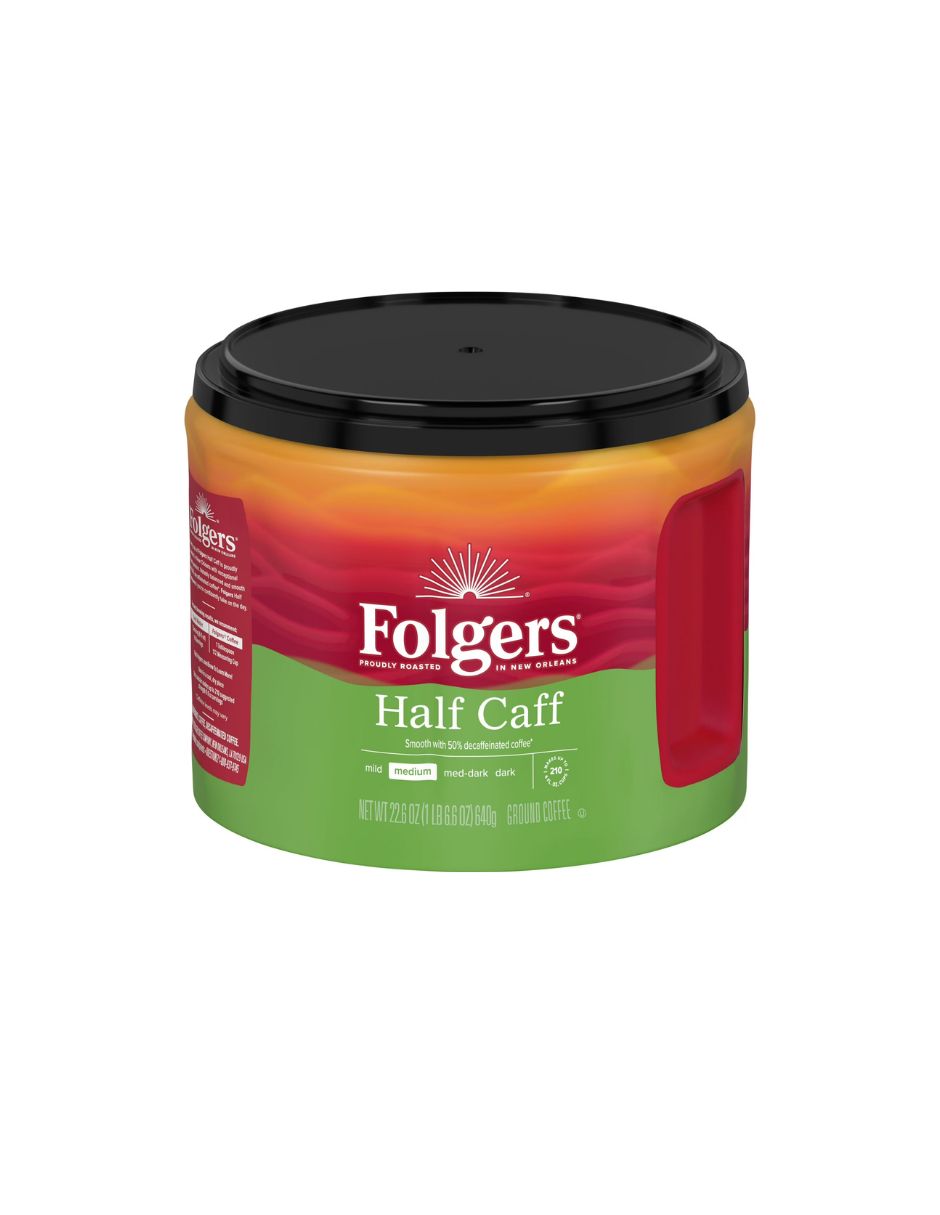 Café Molido Folgers Half Caff 640 g