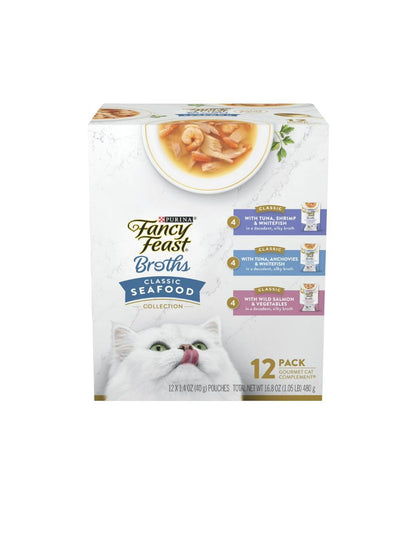 Purina Fancy Feast Comida húmeda para gatos para lamer 12 Pack