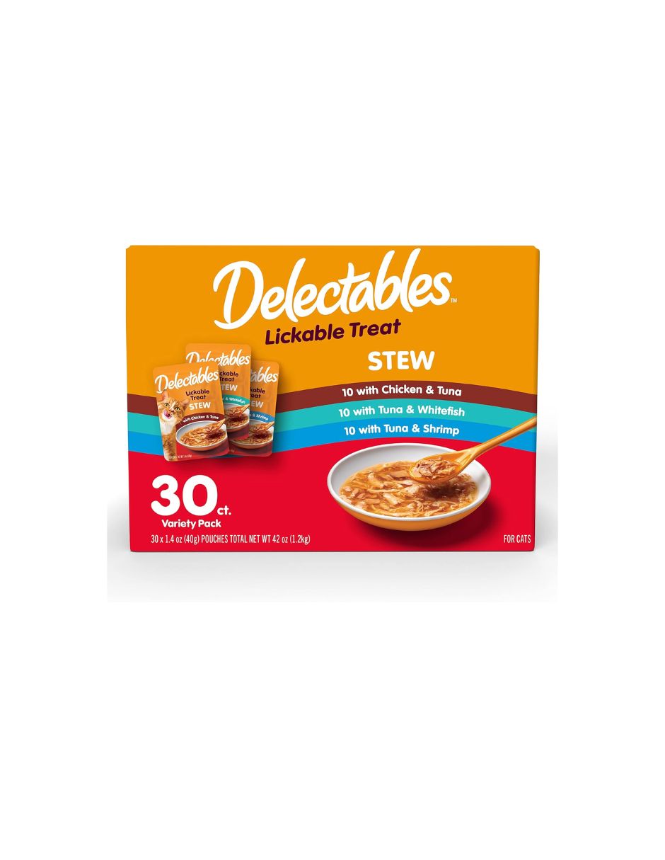 Premios Húmedos Delectables Gato Surtido 30 Sobres