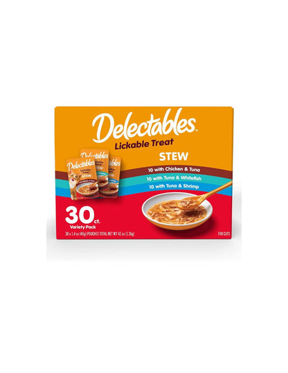 Premios Húmedos Delectables Gato Surtido 30 Sobres