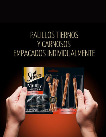 Premios Sheba Palitos Suaves Gato Surtido 40 Piezas