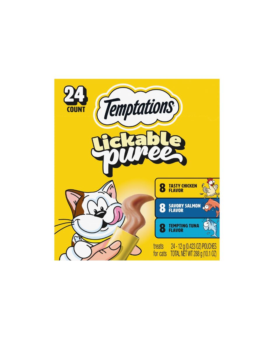 Premios Cremosos Temptations Gato 24 Tubos 286 g