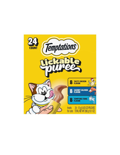 Premios Cremosos Temptations Gato 24 Tubos 286 g