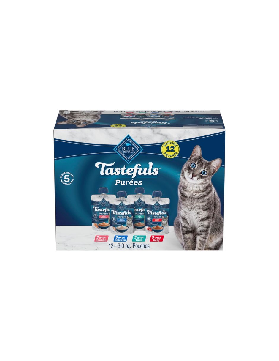 Alimento húmedo Puré Blue Buffalo Tastefuls Gato Surtido 12 Bolsas