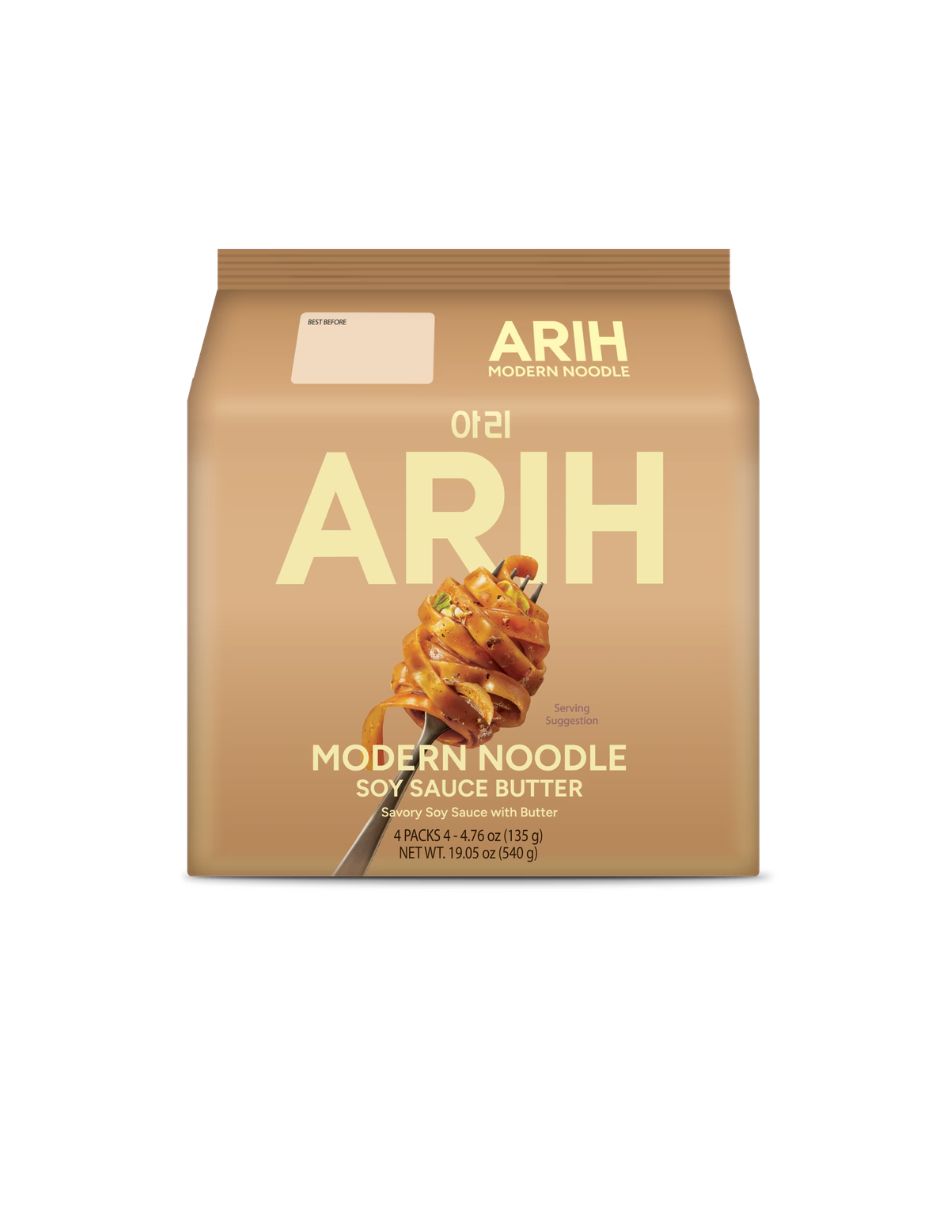 Fideos ARIH Mantequilla Soya Coreanos 4 pack