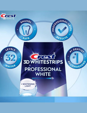 Blanqueamiento Dental Crest Whitestrips Luz 19 Usos