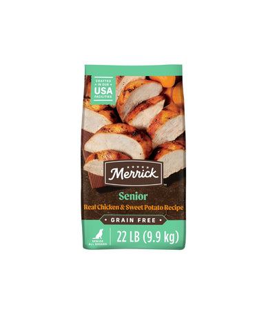 Alimento Merrick Senior Pollo Batata Perro (elige tamaño)