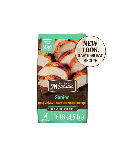 Alimento Merrick Senior Pollo Batata Perro (elige tamaño)