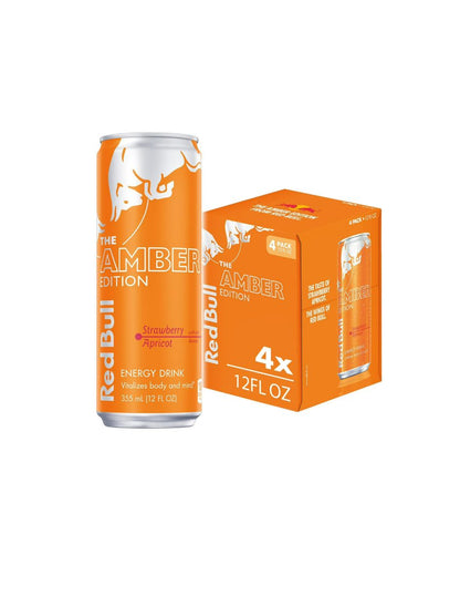 Bebida Energética Red Bull Amber Edition 4 Latas 355 ml