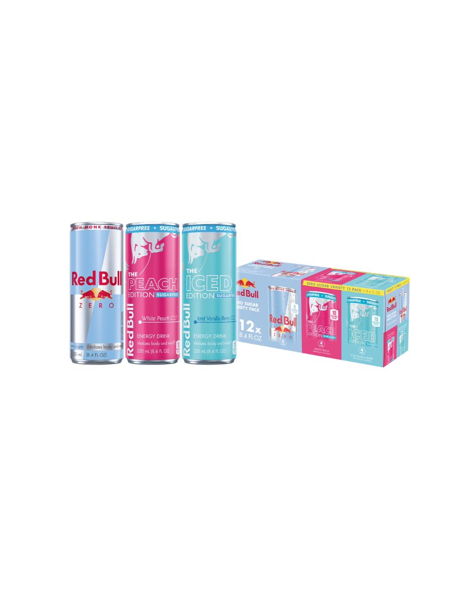 Bebida Energética Red Bull Sin Azúcar 12 Latas