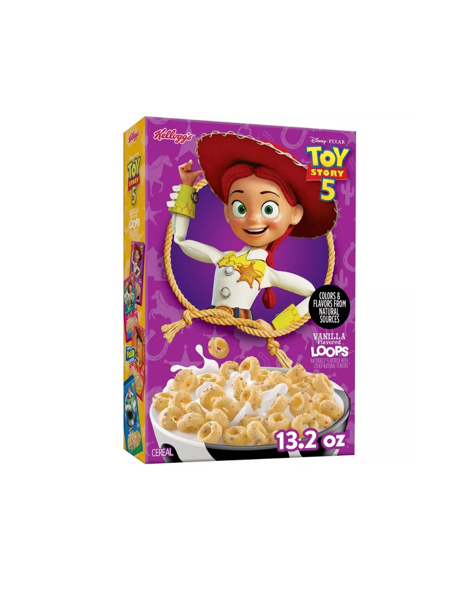 Cereal Kellogg's Toy Story Vainilla Loops 374 g (empaque puede variar)