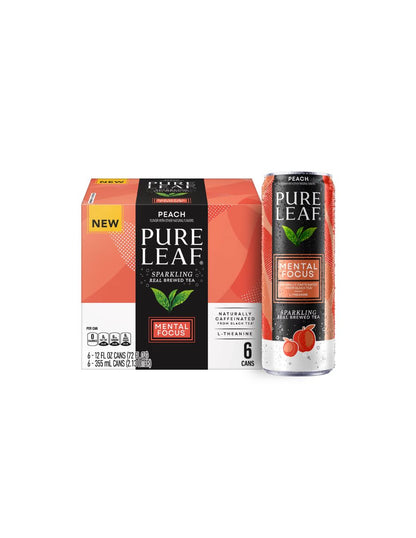 Té Helado Pure Leaf Mental Focus Preparado con Gas 6 latas (variedad)