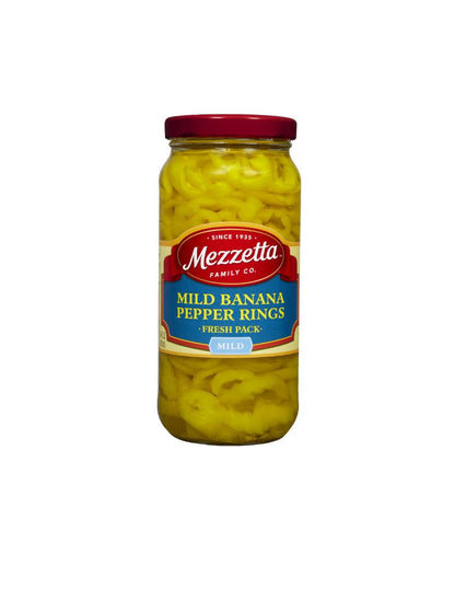 Aros de Chile Banana Mezzetta Suave 473 ml