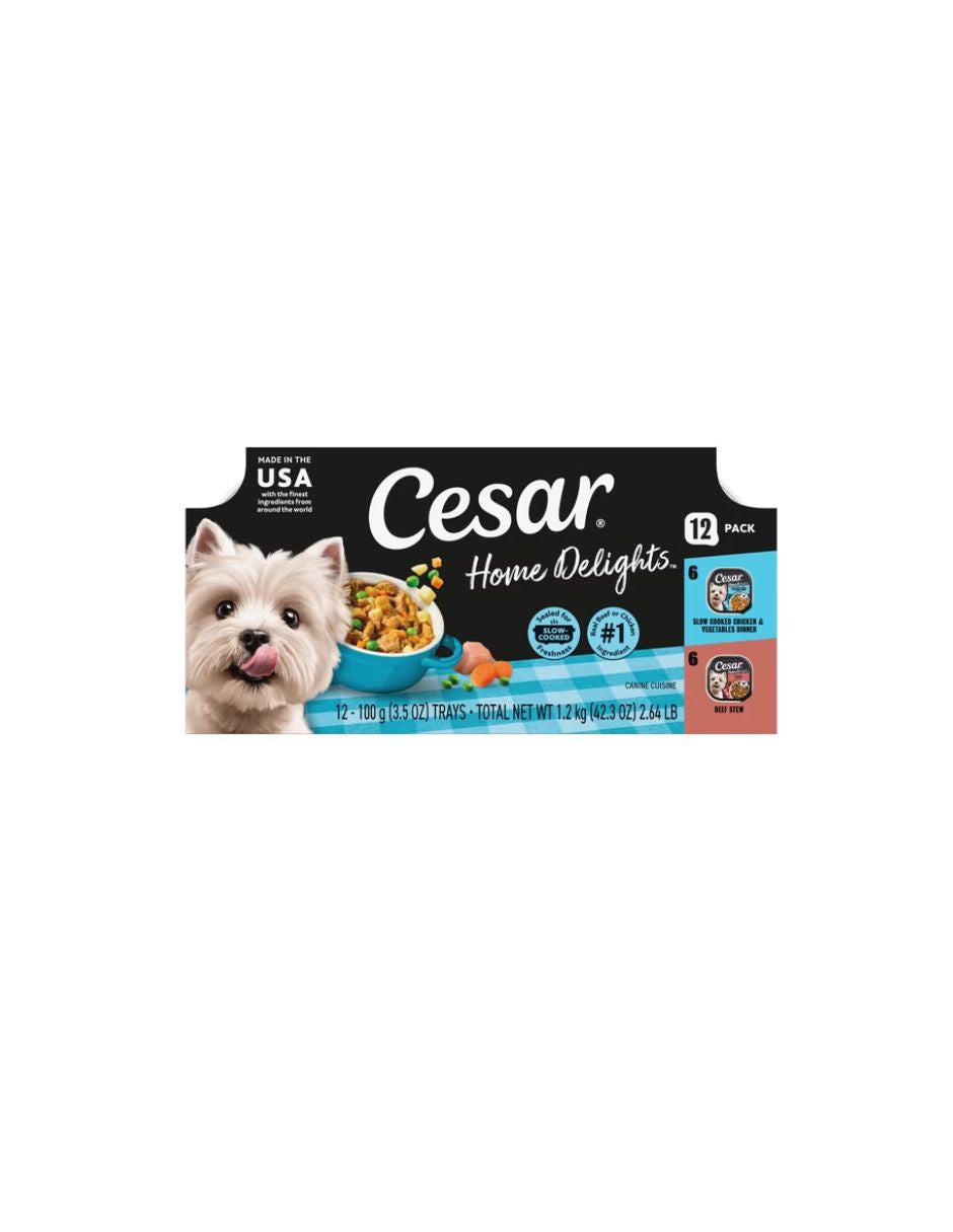 Comida Húmeda Cesar Perro Adulto Home Delights 24 pack