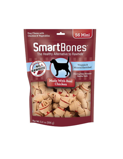 Huesos SmartBones Mini con Pollo 56 Piezas