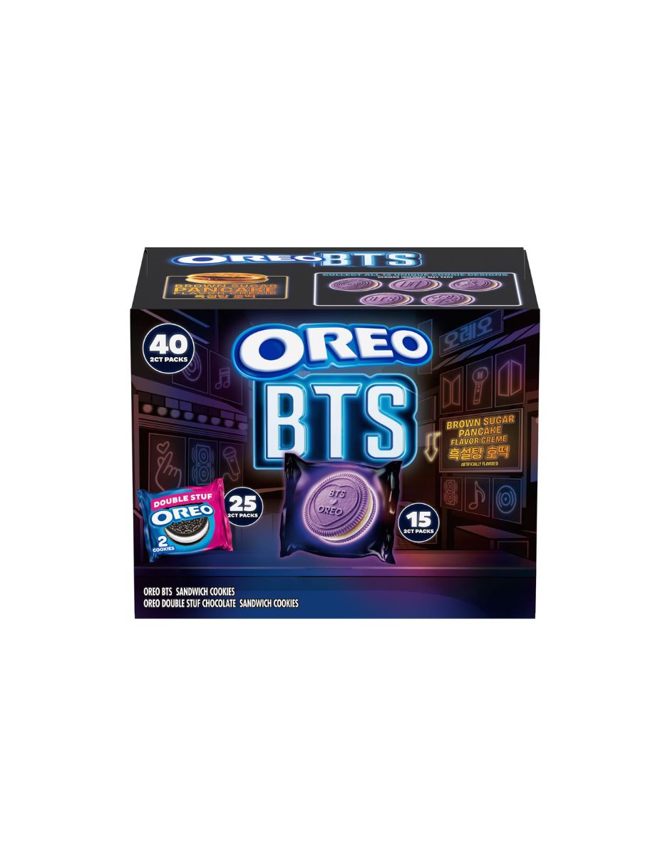 Paquete Oreo BTS y Oreo Double Stuf 40 bolsitas individuales