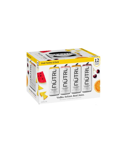 NUTRL Vodka Hard Seltzer Surtido 12 Latas 355 ml