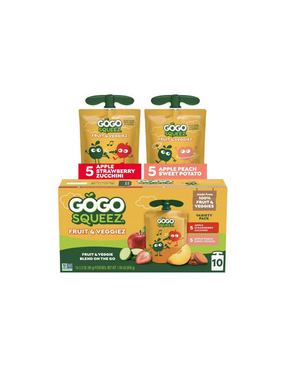 Puré de Manzana GoGo squeeZ 10 Bolsitas