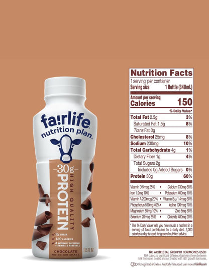 Batido Proteína Chocolate Fairlife 12 pack