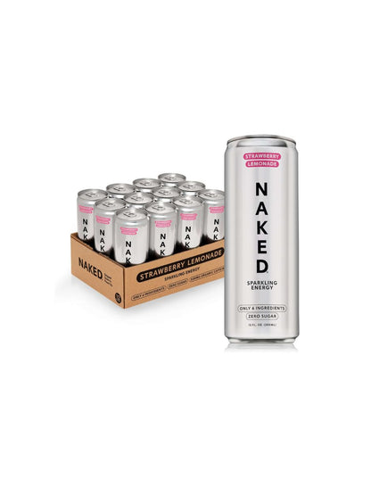 Bebida Energética Naked Limonada Fresa 12 Latas