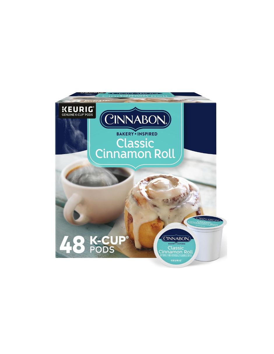 Cápsulas Cinnabon Rollo de Canela K-Cup 48 cápsulas