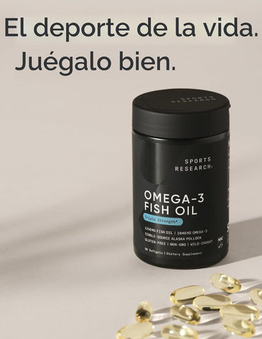 Omega 3 Sports Research 1250 mg 90 Cápsulas
