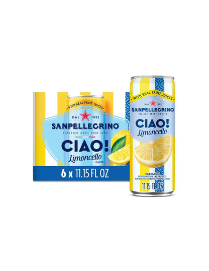 Agua Mineral SanPellegrino Ciao Limoncello 6 Latas
