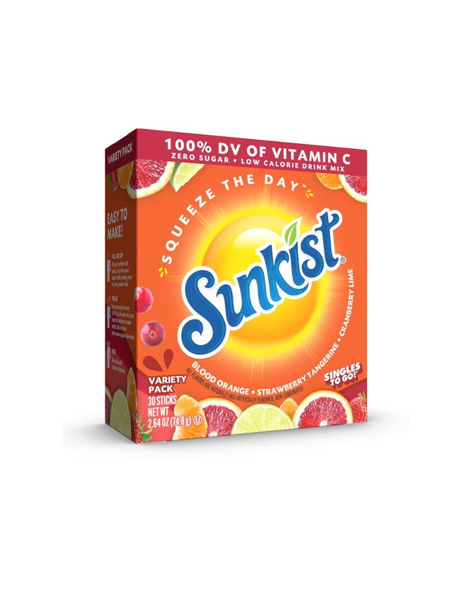 Sunkist Singles To Go Surtido 30 Sobres 84 g