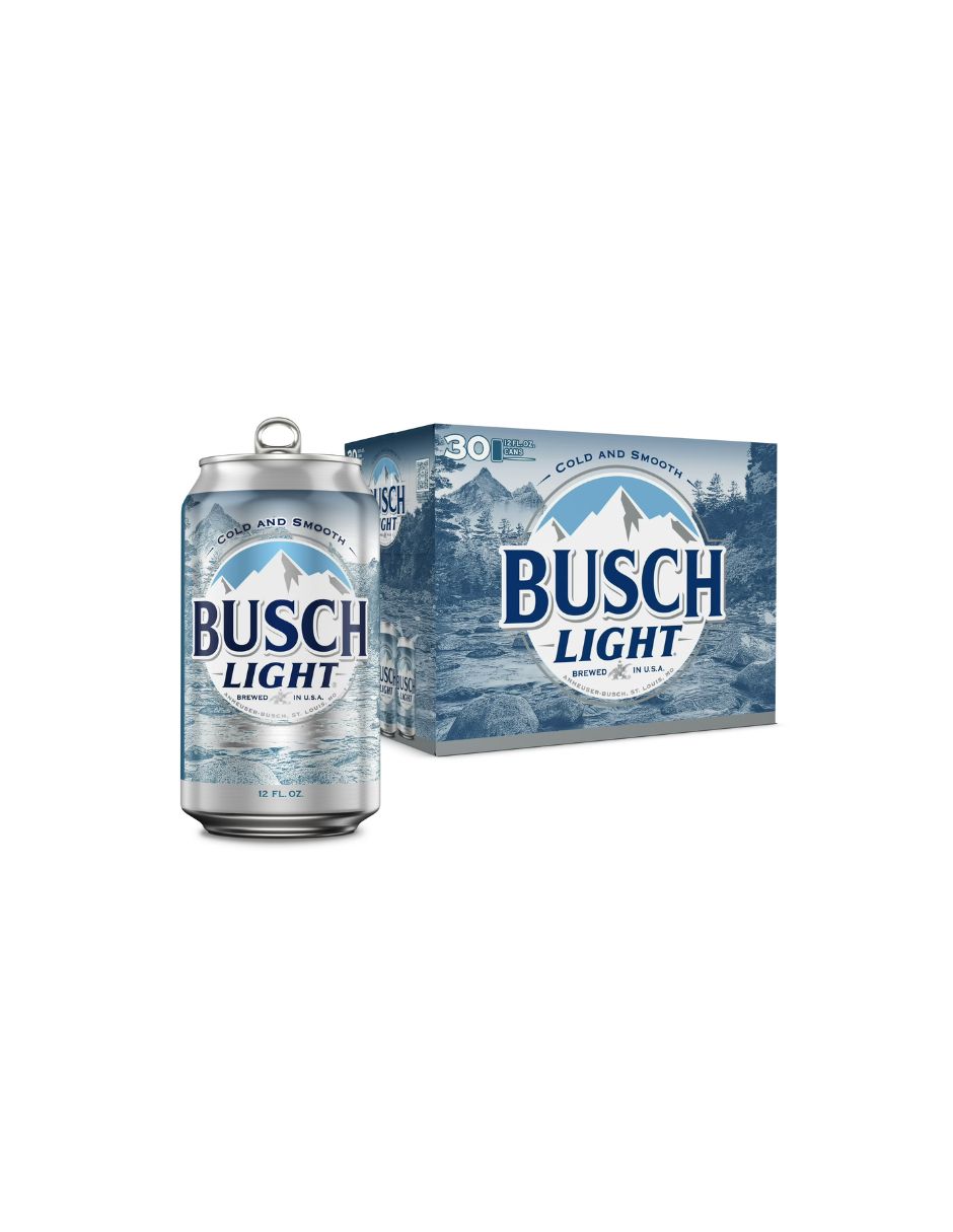 Busch Light Cerveza Lager 30 Latas 355 ml