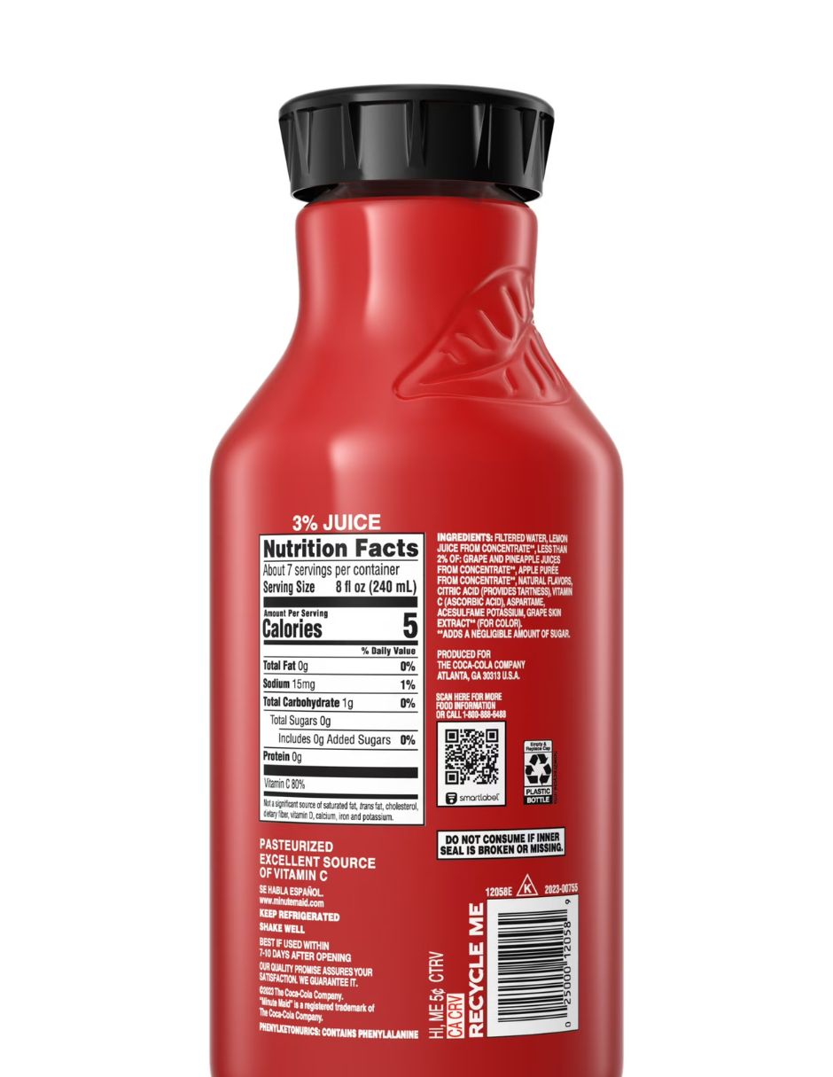 Minute Maid Ponche de Frutas Sin Azúcar 1.53 L
