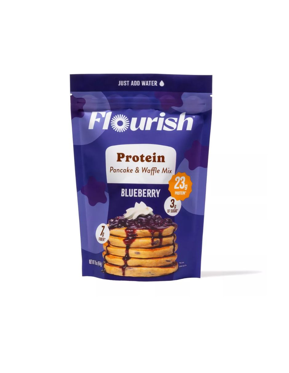 Flourish Mezcla Proteína para Panqueques Arándano 454 g