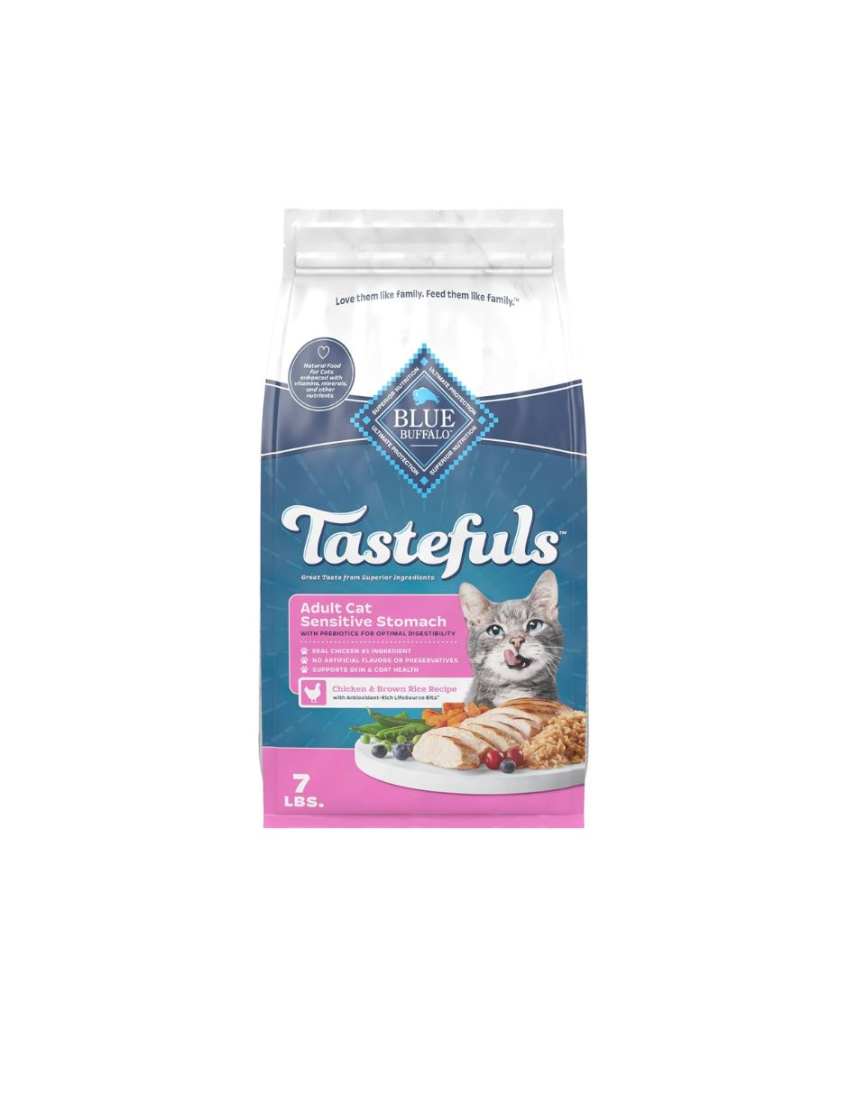 Blue Buffalo Tastefuls Gato Adulto con Estómago Sensible 3.18 kg
