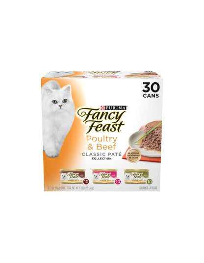 Alimento Húmedo para Gatos Purina Fancy Feast Paté 85g 30 latitas