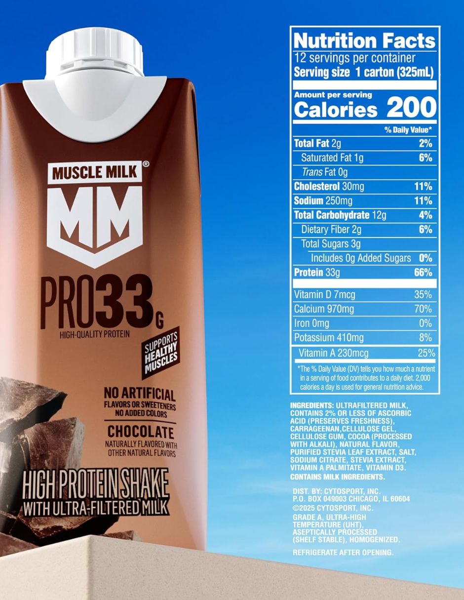 Batido de Proteína Muscle Milk Chocolate 325 ml x12