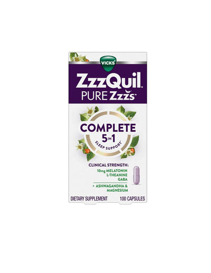 Suplemento ZzzQuil Pure Zzzs Melatonina 10 mg 100 cápsulas