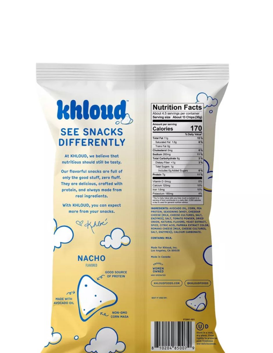 Totopos Khloud Nacho con Proteína 142 g