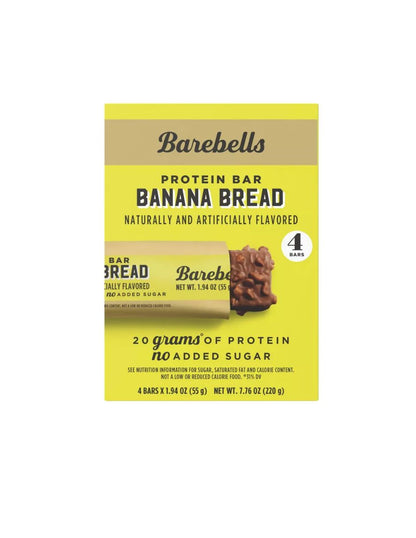 Barras Barebells Pan de Plátano con Proteína 55 g x4