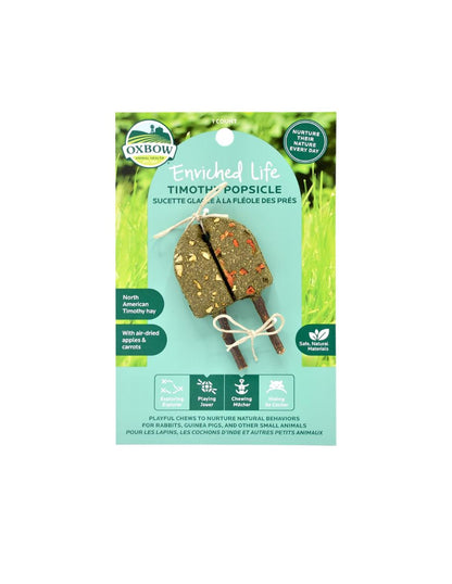 Juguete Oxbow Paleta de Heno Manzana y Zanahoria