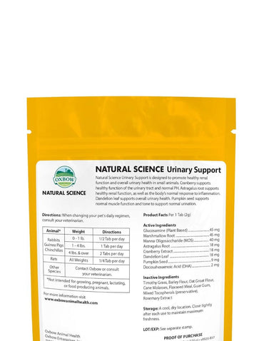 Suplemento Urinario Oxbow para Roedores120 g