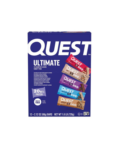 Barras Quest Proteína Sabores Surtidos 60 g x12