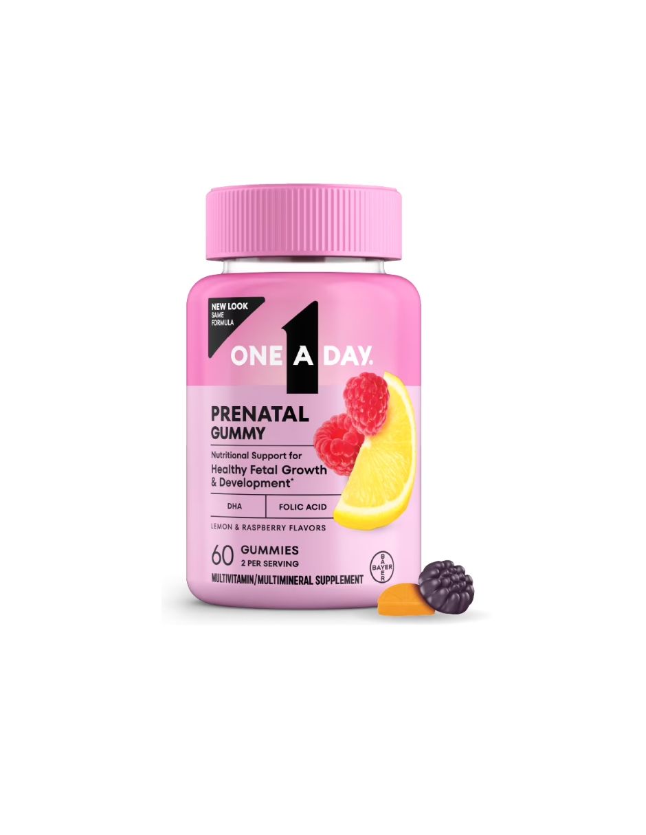 Gomitas Prenatales One A Day con DHA 60 gomitas