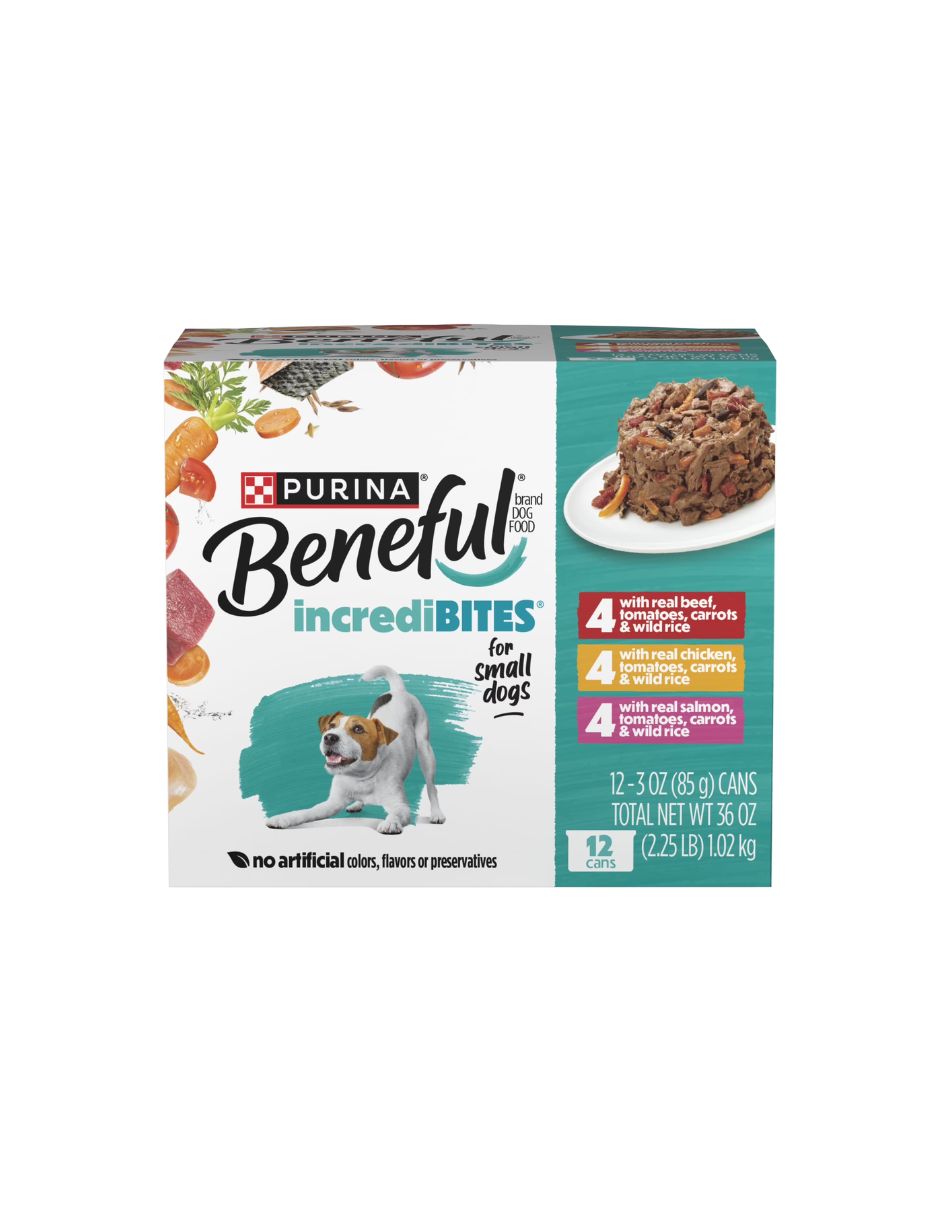 Alimento Húmedo Purina Beneful Perro Pequeño 12 latas