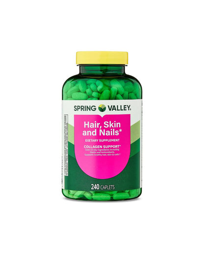 Cápsulas Spring Valley Cabello Piel y Uñas 240 cápsulas