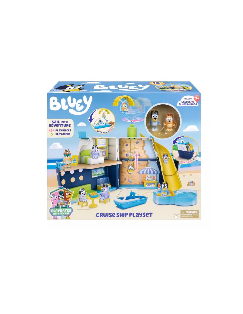 Set de Juego Bluey Crucero con Figuras 17 Piezas