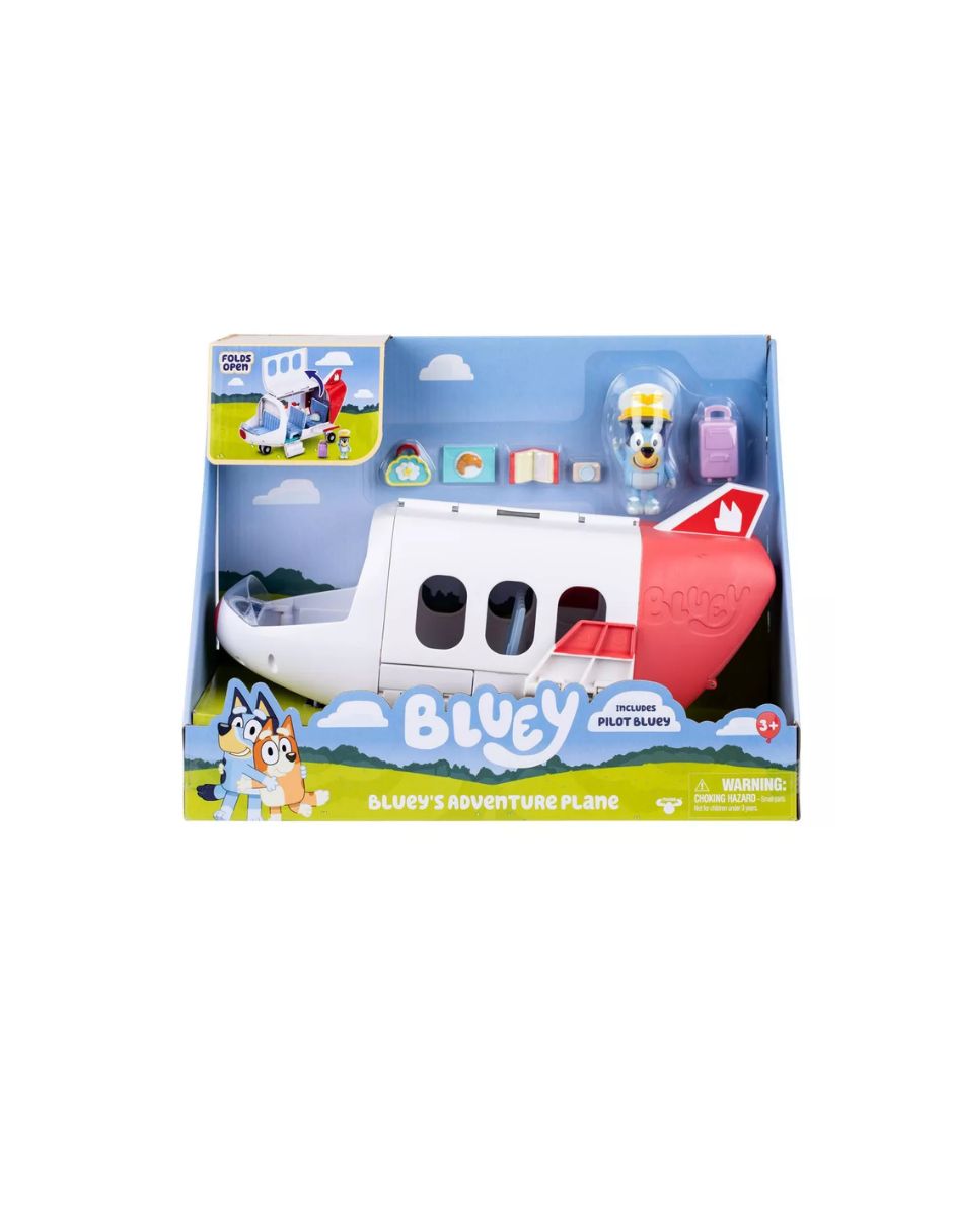 Avión de Aventuras Bluey con Figura y Accesorios